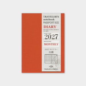 Traveler's Company Traveler's Notebook  2027 Monthly Passport Size Diary
