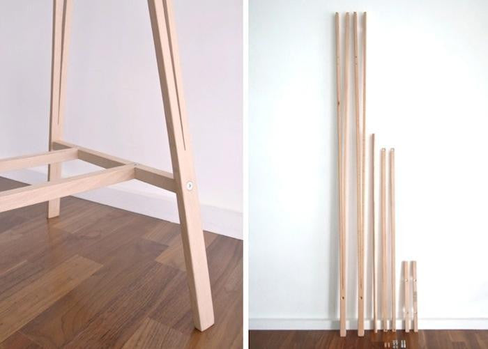 Japanese-Italian Clothes Rack- Natural 4 weeks delivery, black in stock