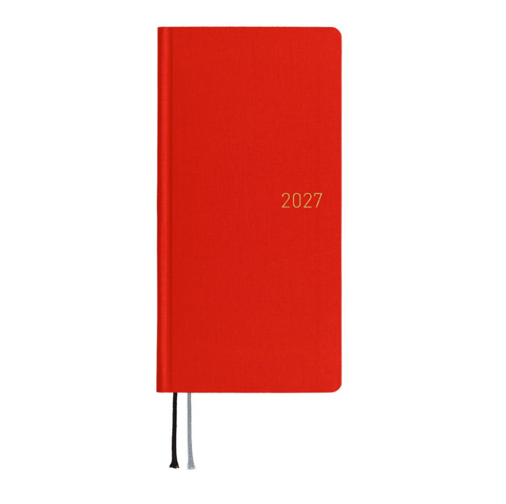 Hobonichi Techo 2027 Weeks Colors: Poppy Red